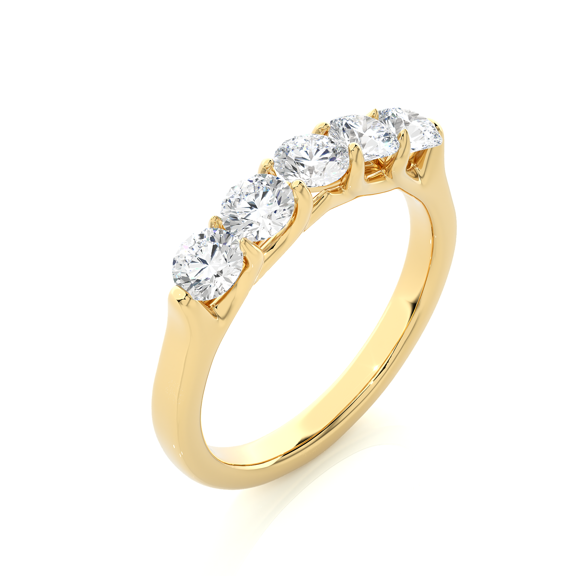 1.03 Carat H Color VS1 Clarity Diamond Studded Natural Diamond Ring.